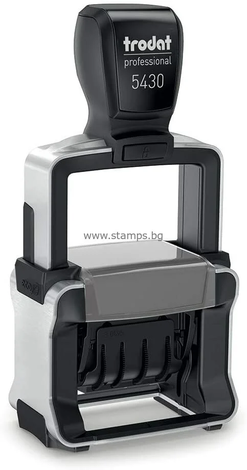 Датник Trodat 5430 Pro двуцветен тампон (41x24mm) С КЛИШЕ